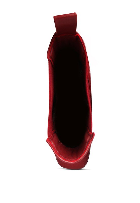 Frosty High Platform Block Heel Chelsea Boots – Trendy Women’s Winter Booties - Blaire Shops