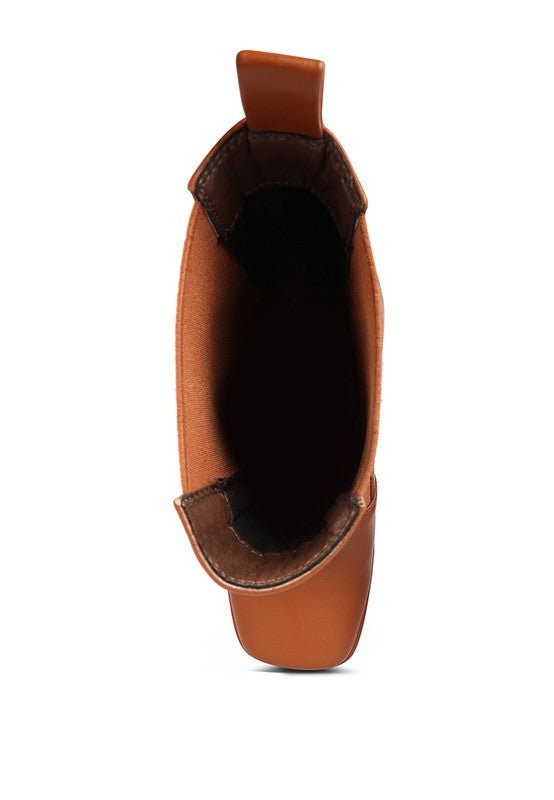 Frosty High Platform Block Heel Chelsea Boots – Trendy Women’s Winter Booties - Blaire Shops