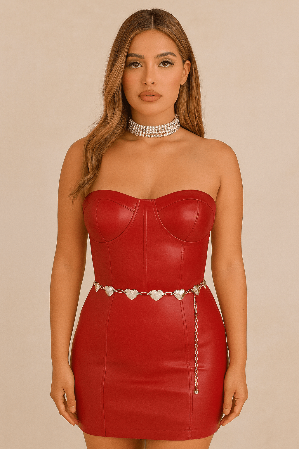 Heart Shape Metal Chain Belt – Silver Heart Link Waist Chain for Dresses & Jeans - Blaire Shops