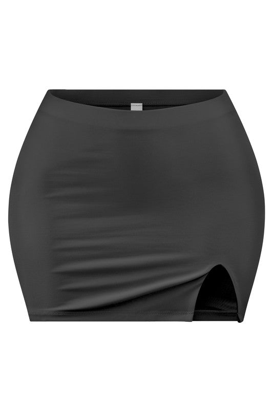 Heather Stretch Mini Skirt Effortless Style Meets All - Day Comfort - Blaire Shops