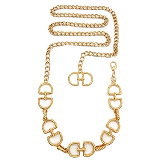 HORSE SHOE INSPIRED LUXURY WOMENS FASHION CHAIN BELT - Blaire Shops