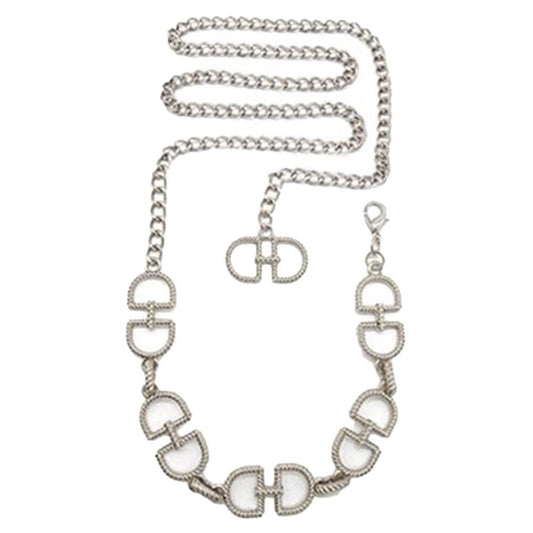 HORSE SHOE INSPIRED LUXURY WOMENS FASHION CHAIN BELT - Blaire Shops