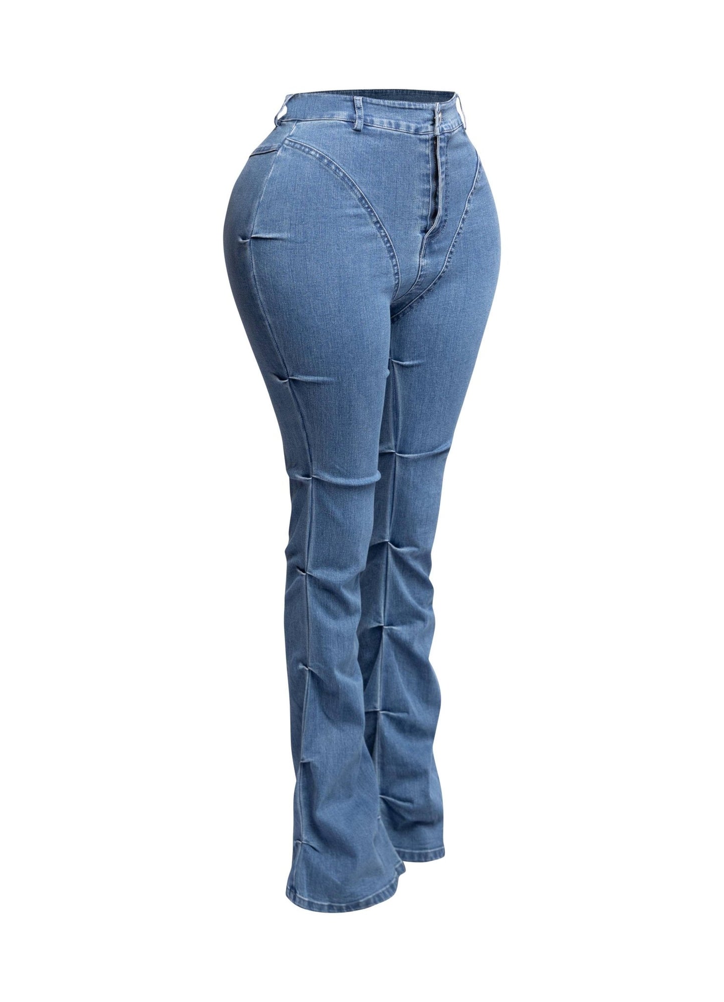 Jessica Bell Bottom Y2K Style Stretch Bell Bottom Jeans - Blaire Shops