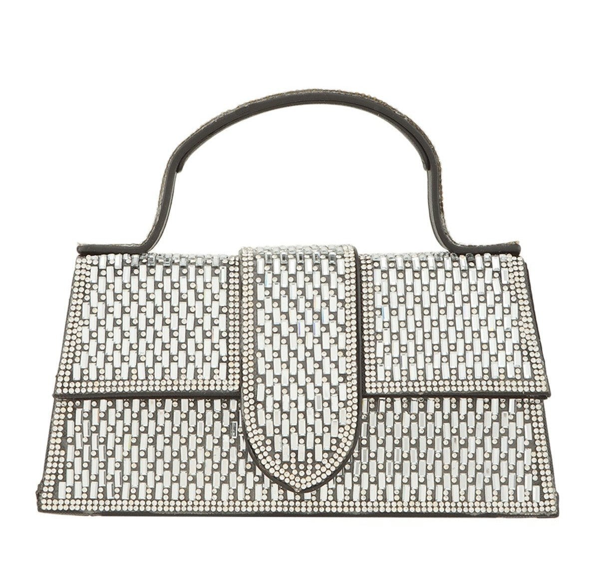 Jessie Luxe Jeweled Crossbody Bag with Detachable Handle and Spacious Interior - Blaire Shops