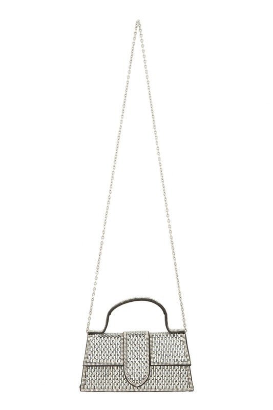 Jessie Luxe Jeweled Crossbody Bag with Detachable Handle and Spacious Interior - Blaire Shops