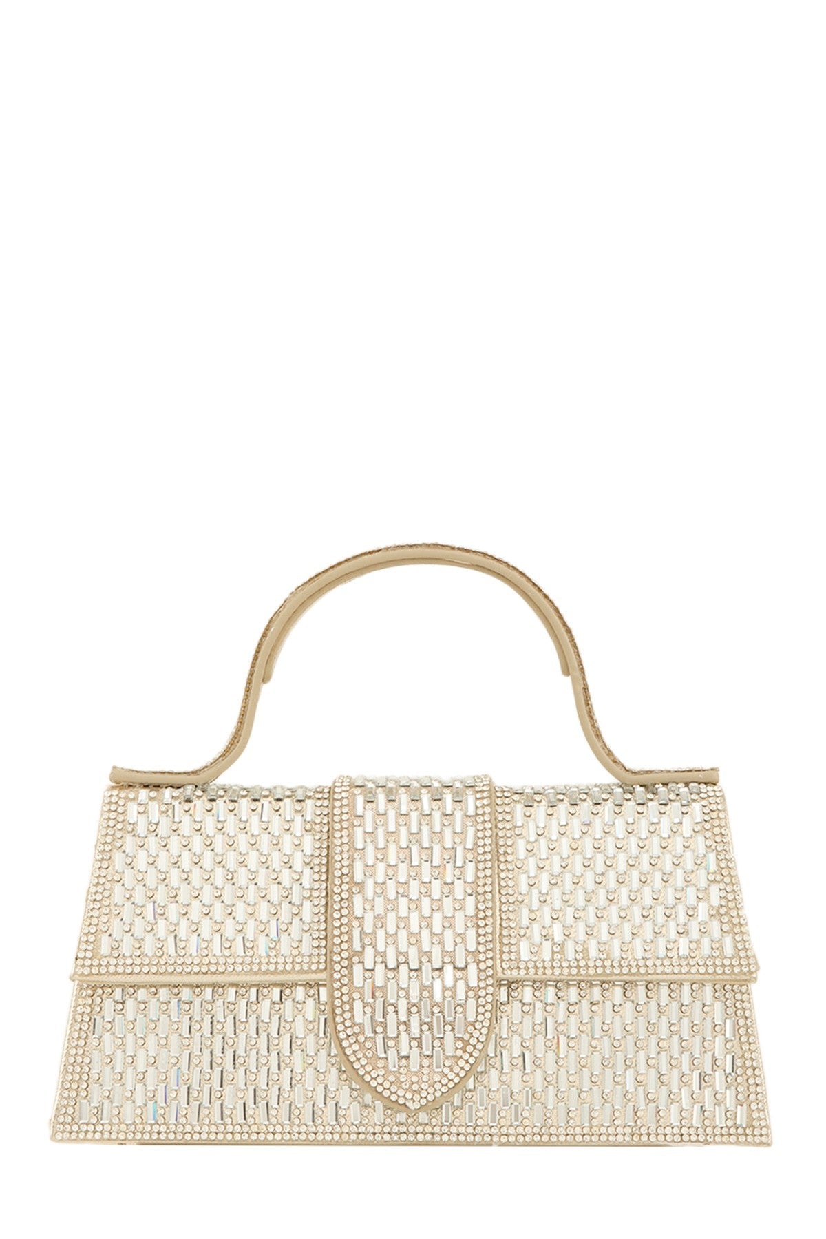Jessie Luxe Jeweled Crossbody Bag with Detachable Handle and Spacious Interior - Blaire Shops