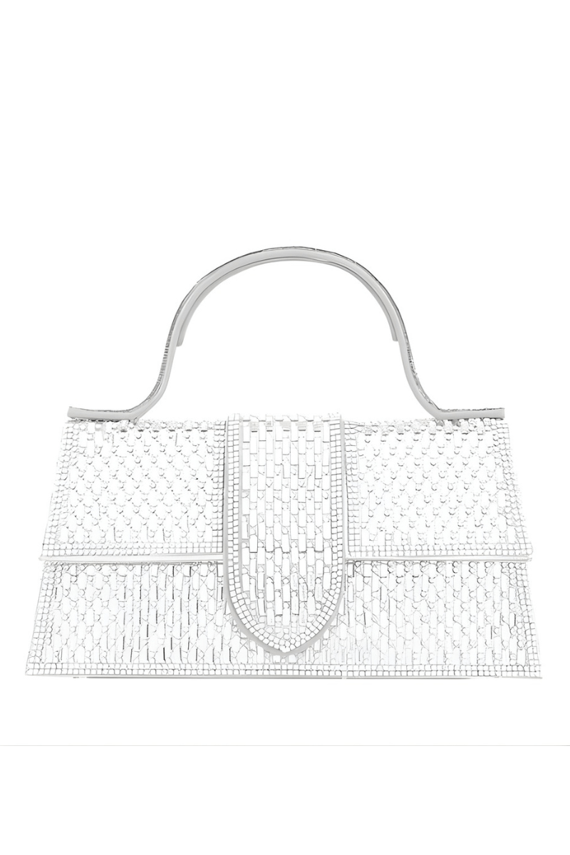 Jessie Luxe Jeweled Crossbody Bag with Detachable Handle and Spacious Interior - Blaire Shops