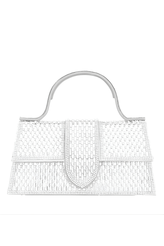 Jessie Luxe Jeweled Crossbody Bag with Detachable Handle and Spacious Interior - Blaire Shops