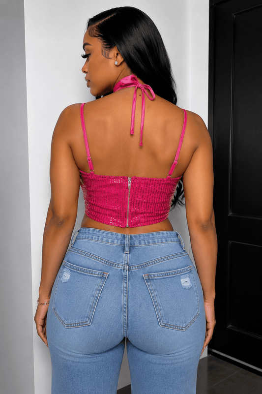 Karina Bustier Crop Top - Corset Top with Back Zipper and Under Bust Wiring - S Crop Top for women Vacation Outfits Birthday Dresses Going Out Looks