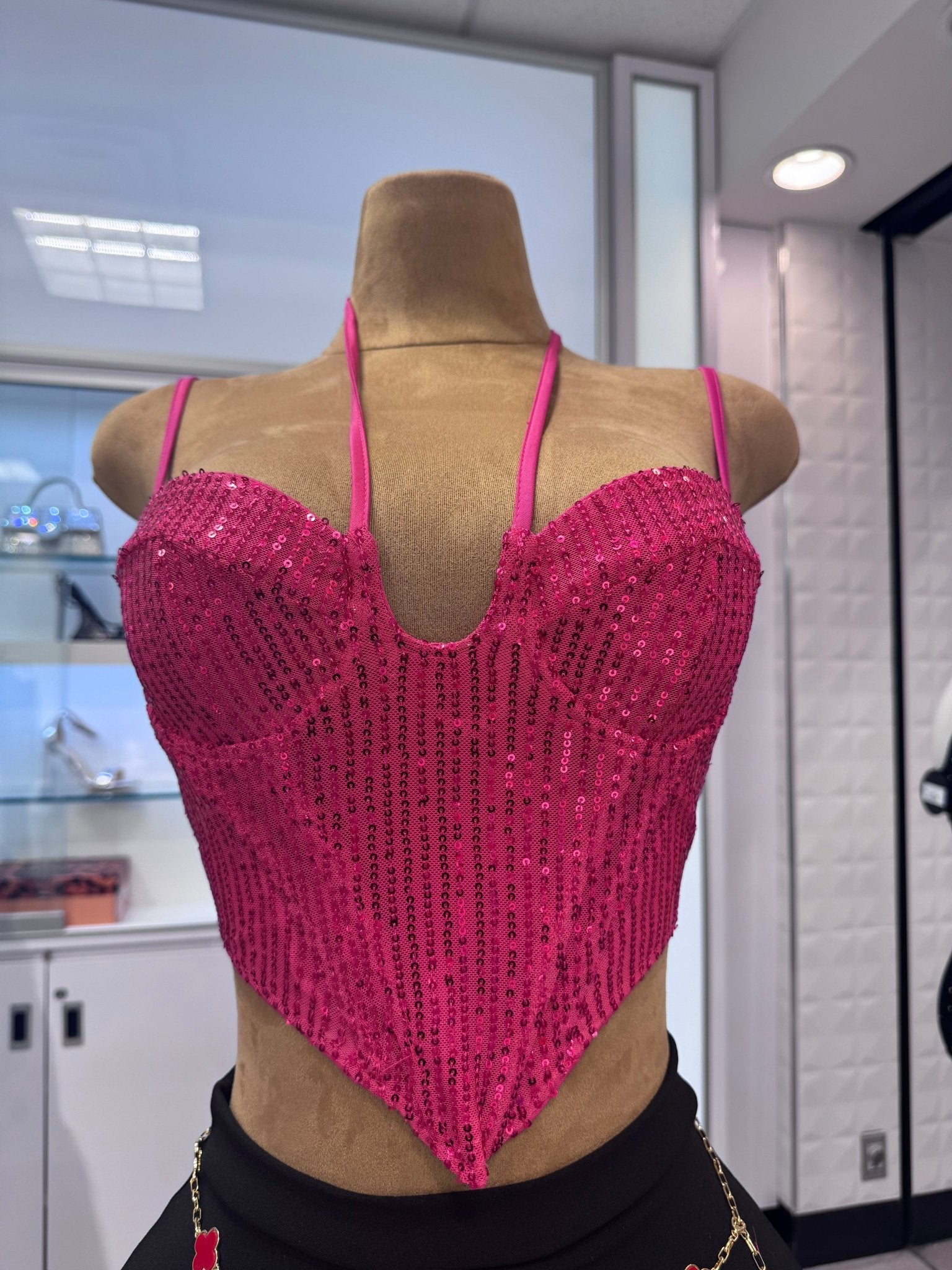 Karina Bustier Crop Top - Corset Top with Back Zipper and Under Bust Wiring - Blaire Shops