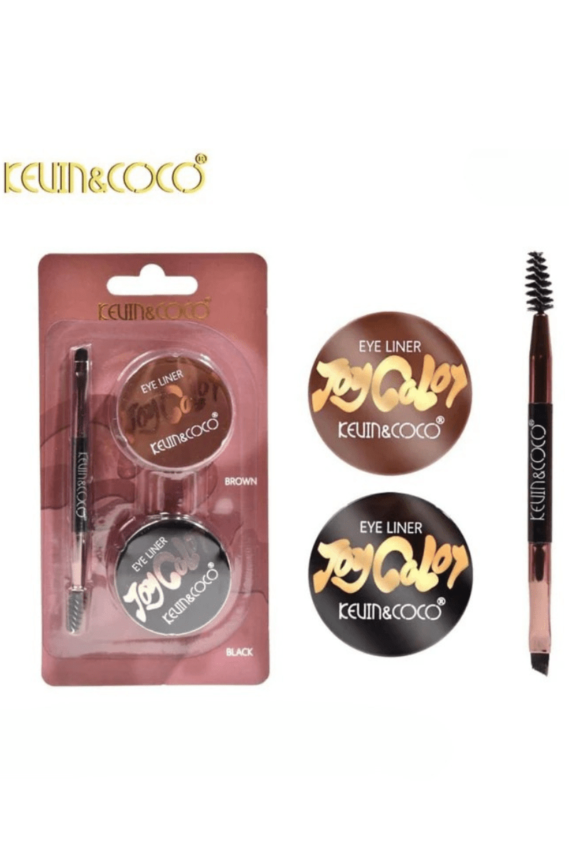 Kevin & Coco Joy Colors Eye Liner Brown & Black with Brush - Blaire Shops