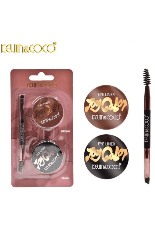 Kevin & Coco Joy Colors Eye Liner Brown & Black with Brush - Blaire Shops