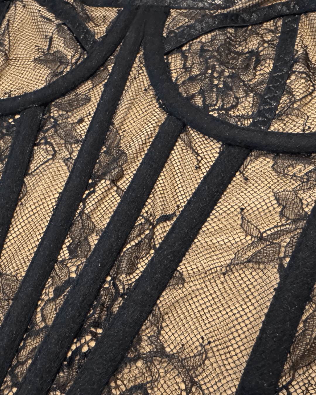 Luna Lace Mesh Bustier Top - Blaire Shops