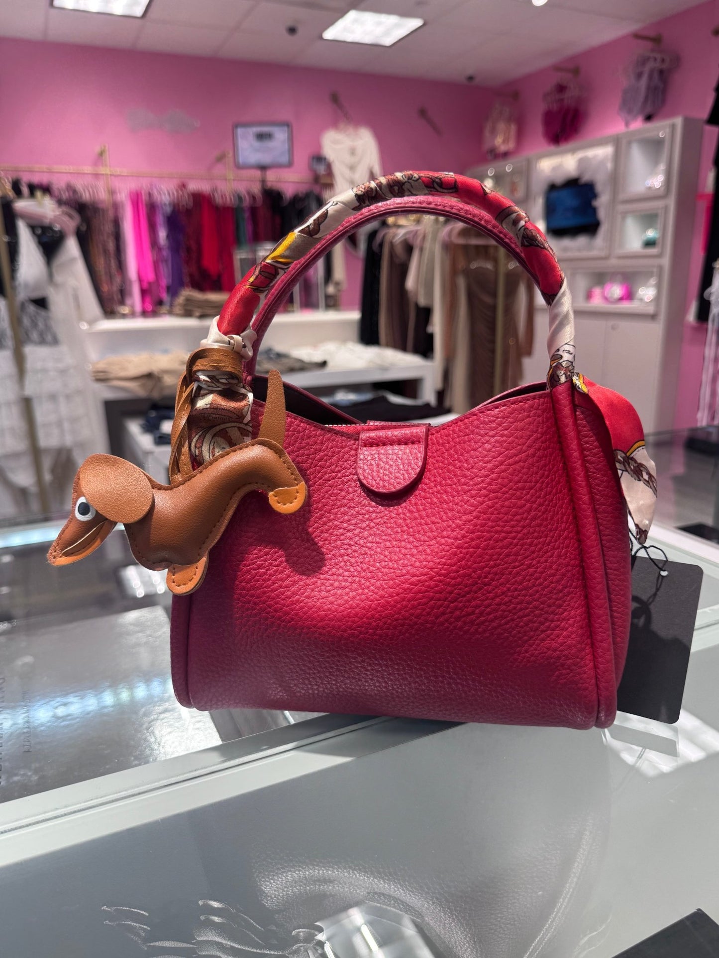 Madison Luxe Small Tote Bag - Red for women Vacation Outfits Birthday Dresses Going Out Looks