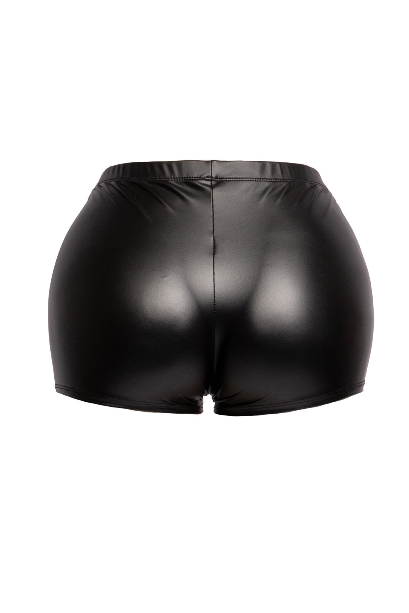 Matte Faux Leather Shorts - Blaire Shops