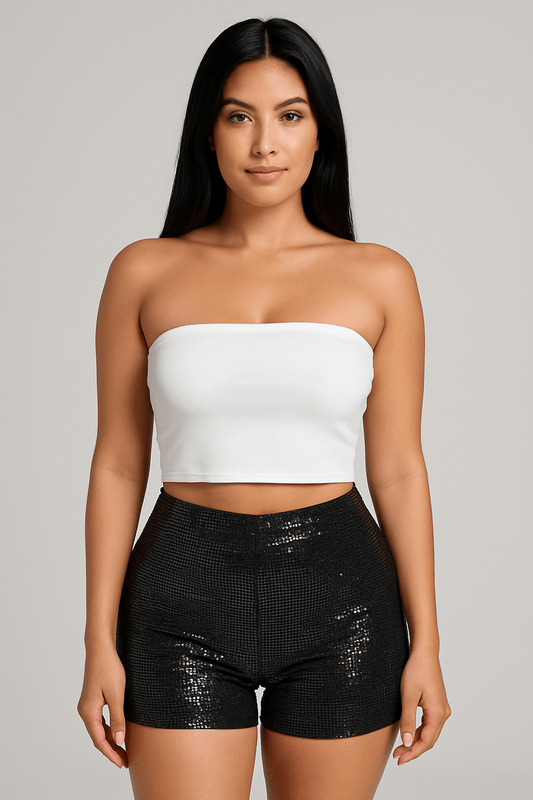 Maxine Sequin Stretch Shorts - Blaire Shops