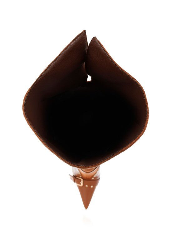 Medira Pointed Toe Embellished Stiletto Boots - Blaire Shops