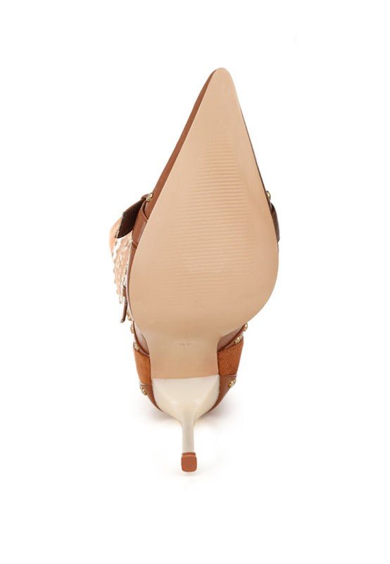 Medira Pointed Toe Embellished Stiletto Boots - Blaire Shops