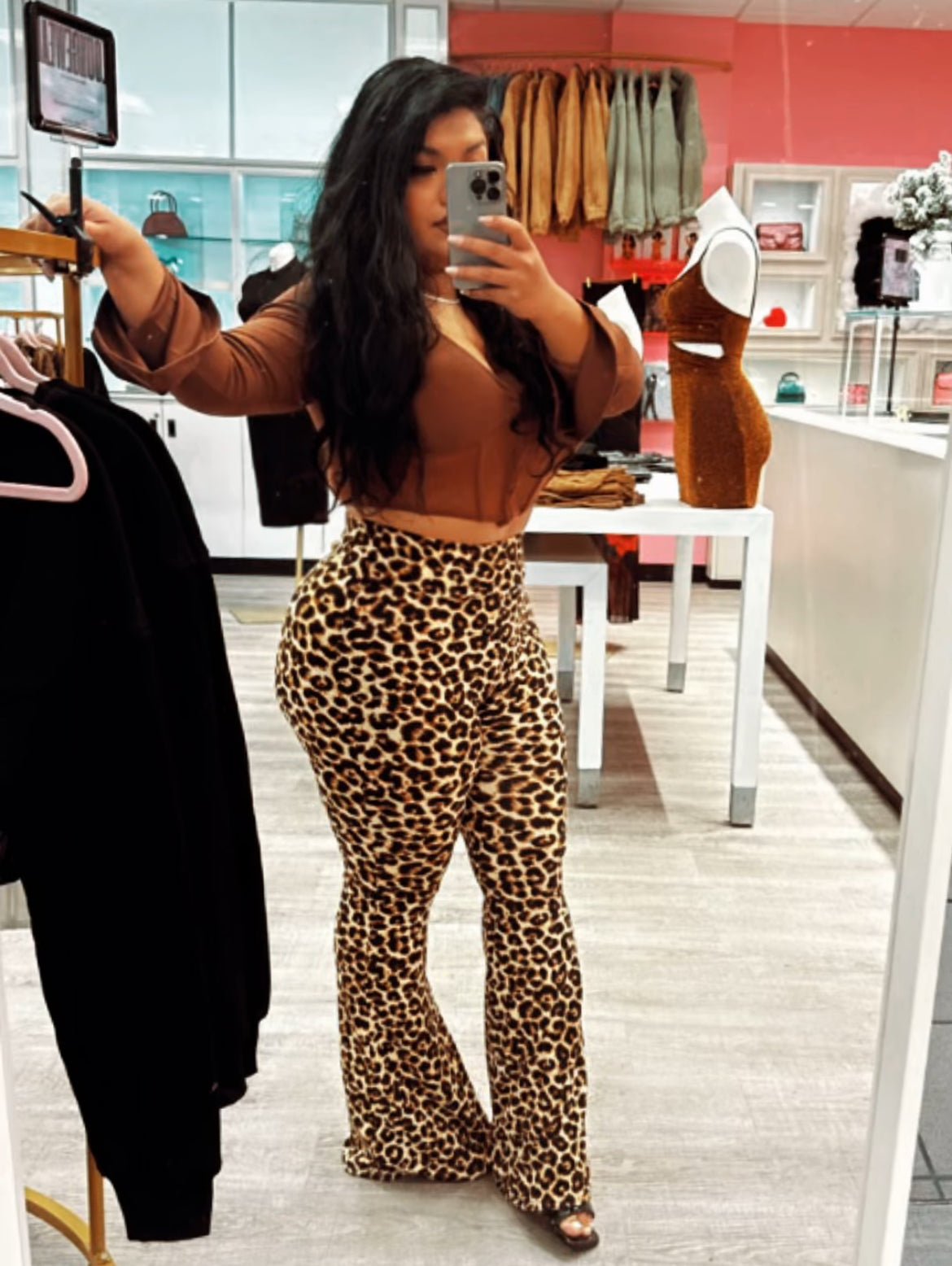 Melissa Long Sleeve Cropped Corset Top – Stretchy Chic Fashion Top for Women - Blaire Shops