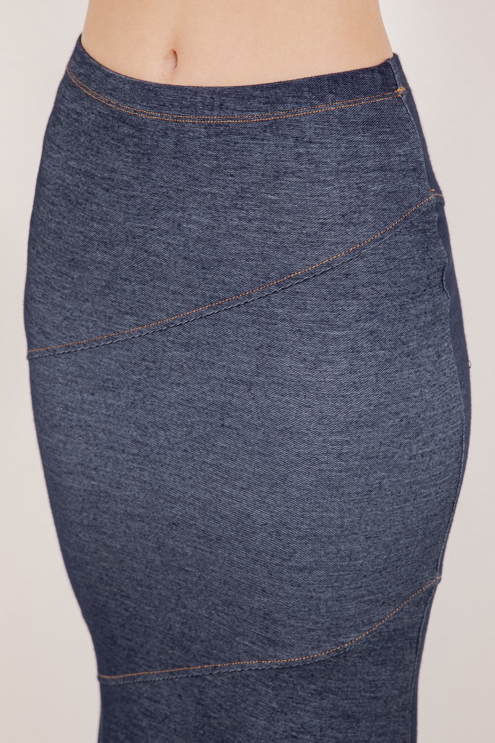 Melissa Mermaid Denim Maxi Skirt – Stretchy High - Waist Flared Skirt | Trendy Look - Blaire Shops