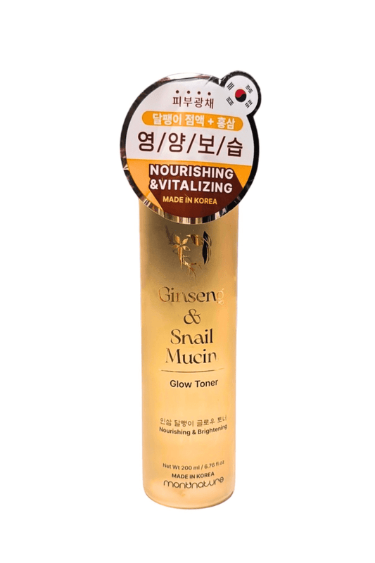 Montnature Glow Toners – Snail Mucin & Ginseng OR Cherry Blossom - Blaire Shops