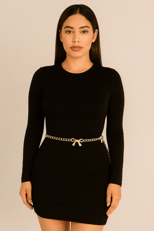 Multi Bow Chain Belt – Dainty Gold Chain Waist Belt for Dresses & Skirts - Blaire Shops