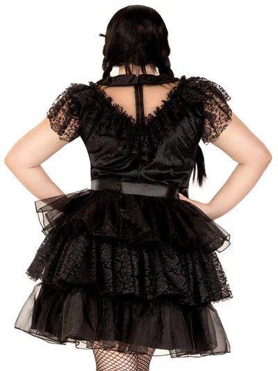 Plus Size 3 PC Raving Rebel Costume - Black for women Vacation Outfits Birthday Dresses Going Out Looks