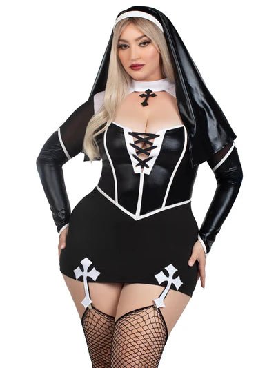 Plus Size Holy Hottie Nun Costume - 1XL - 2XL Costume for women Vacation Outfits Birthday Dresses Going Out Looks