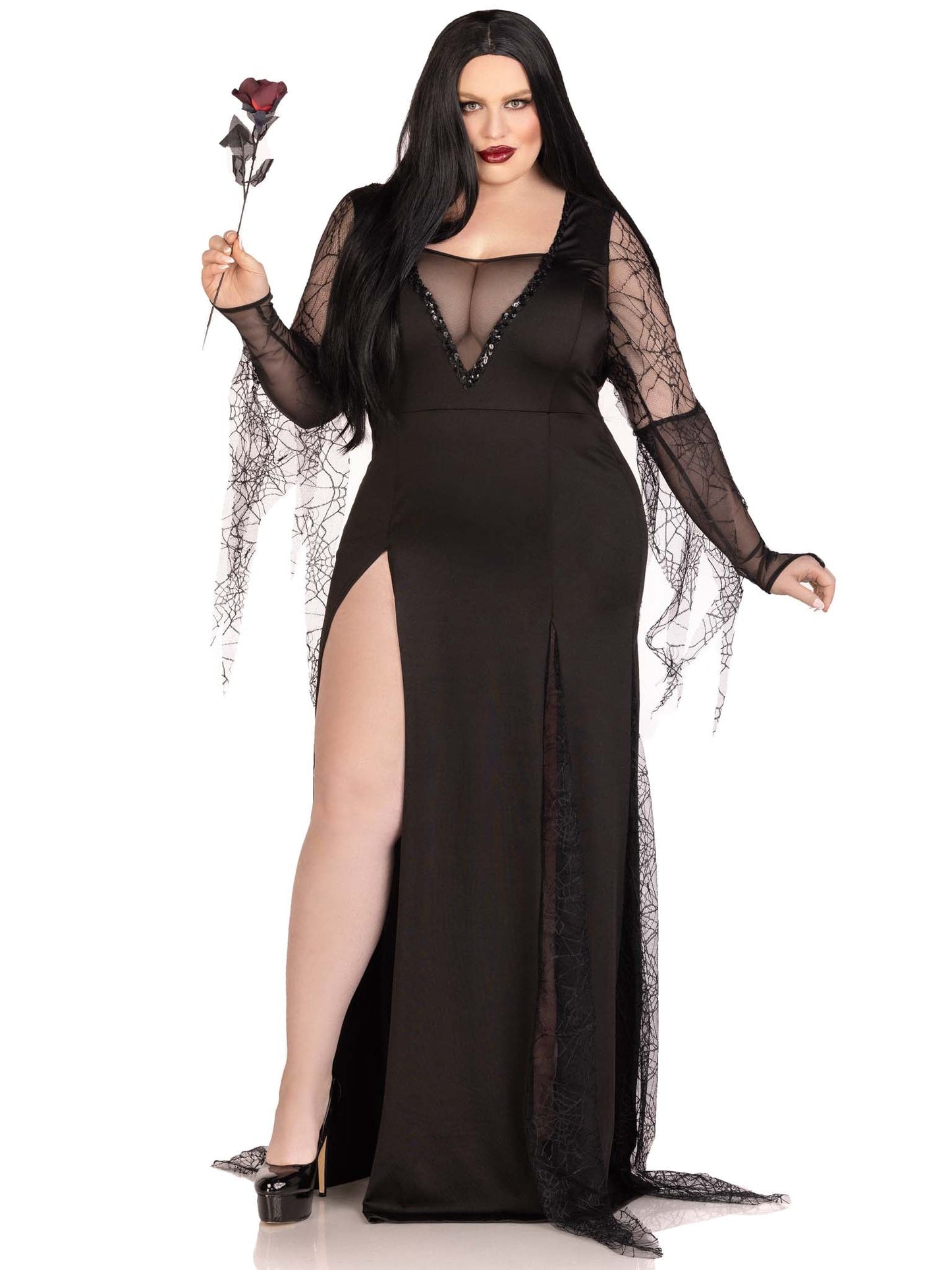 Plus Size Spooky Beauty Costume - Black Costume for women Vacation Outfits Birthday Dresses Going Out Looks