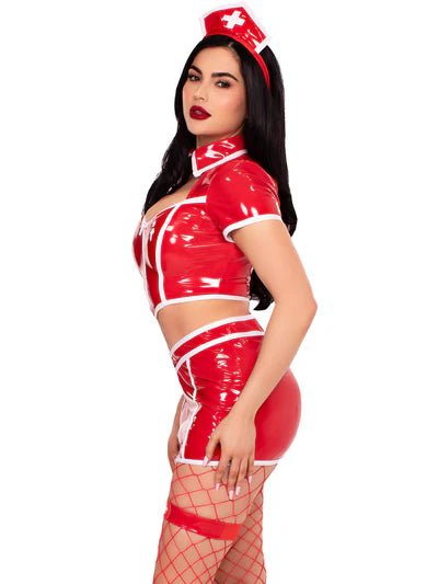 Red Alert Nurse Costume - Red for women Vacation Outfits Birthday Dresses Going Out Looks