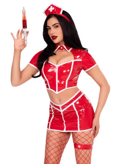 Red Alert Nurse Costume - Red for women Vacation Outfits Birthday Dresses Going Out Looks