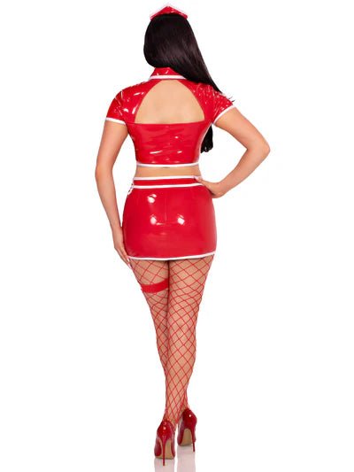 Red Alert Nurse Costume - Red for women Vacation Outfits Birthday Dresses Going Out Looks