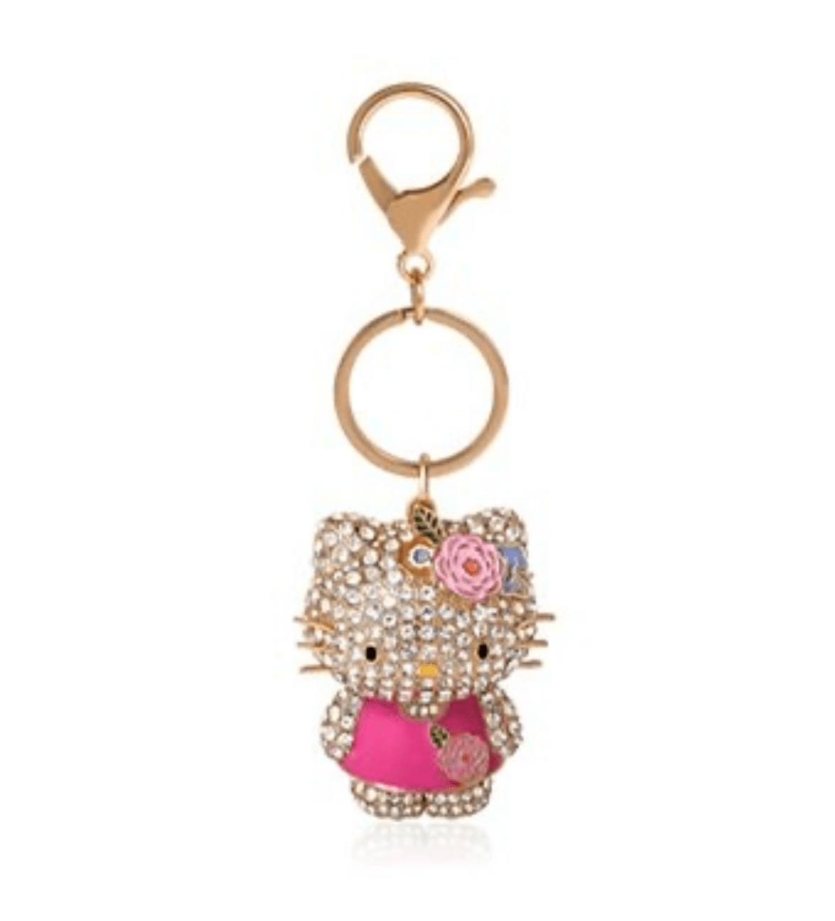 Sanrio Hello Kitty Bling 3D Bag Charm Keychain - Blaire Shops