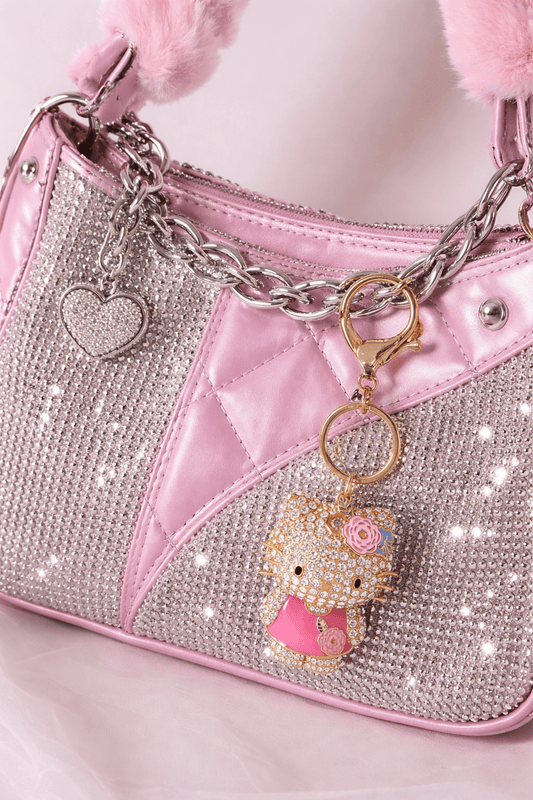 Sanrio Hello Kitty Bling 3D Bag Charm Keychain - Blaire Shops