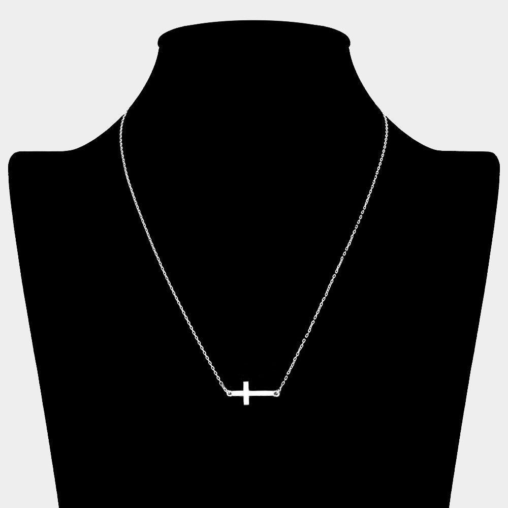 Secret Box™ Gold Dipped Cross Pendant Necklace - Blaire Shops
