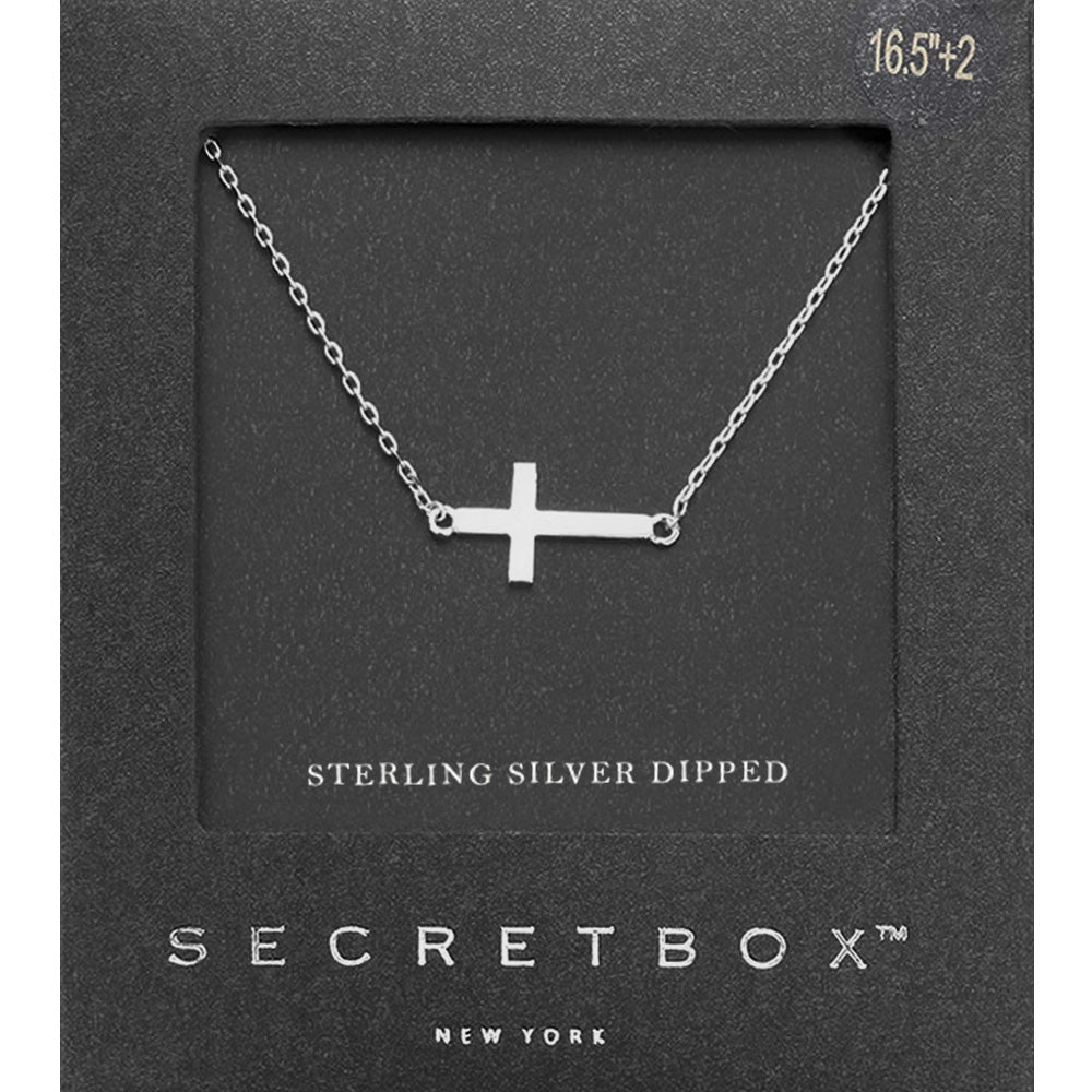 Secret Box™ Gold Dipped Cross Pendant Necklace - Blaire Shops