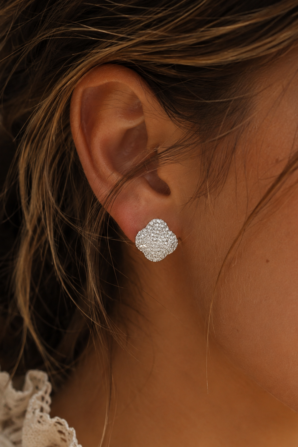 silver stud earrings from secret box