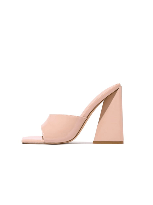 Simply Nude 4.5 - Inch Chunky Mule Sandal for Effortless Style and Comfort - Blaire Shops