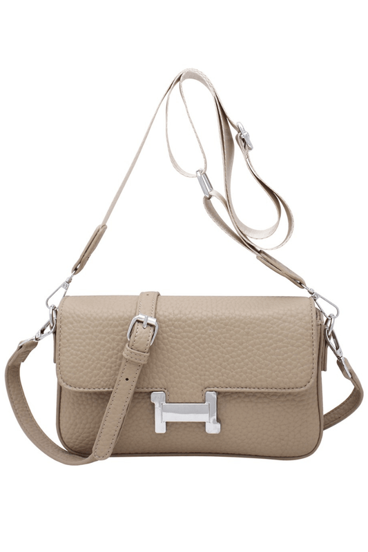 Smooth Chic Shoulder Crossbody Bag with Extra Strap – Luxe Inspired Handbag for Everyday Style - Blaire Shops