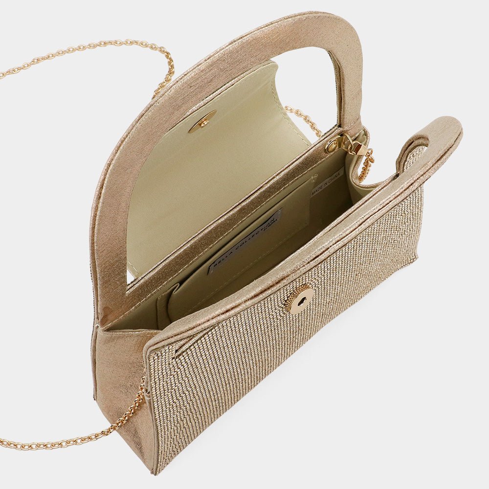 Sparkling Studded Evening Crossbody Bag - Gold bag for women Vacation Outfits Birthday Dresses Going Out Looks