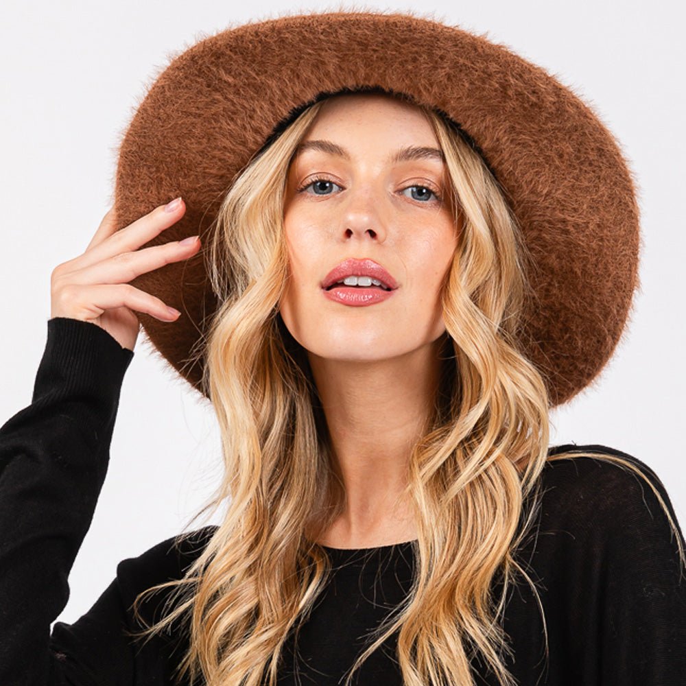 Stylish Fuzzy Fedora Hat – Perfect Fall Accessory for Any Outfit - Blaire Shops