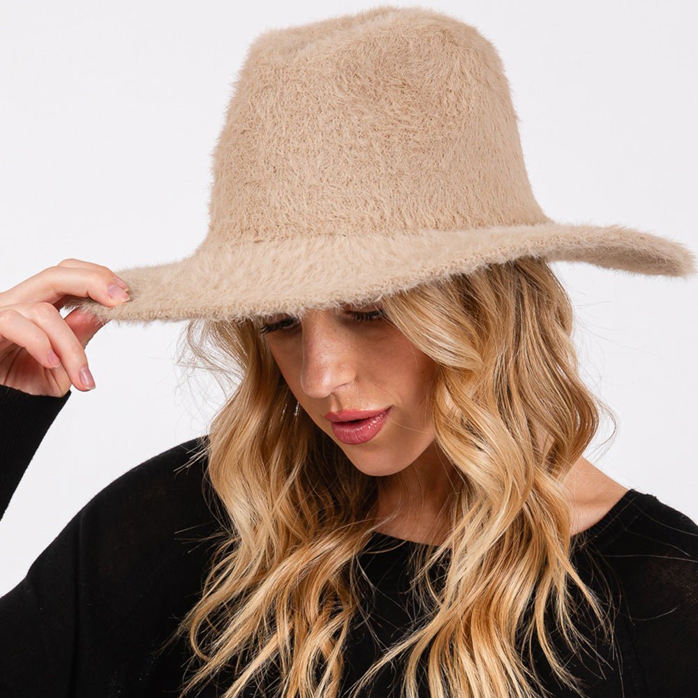 Stylish Fuzzy Fedora Hat – Perfect Fall Accessory for Any Outfit - Blaire Shops