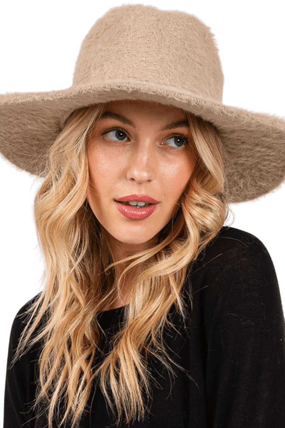 Stylish Fuzzy Fedora Hat – Perfect Fall Accessory for Any Outfit - Taupe hat for women Vacation Outfits Birthday Dresses Going Out Looks
