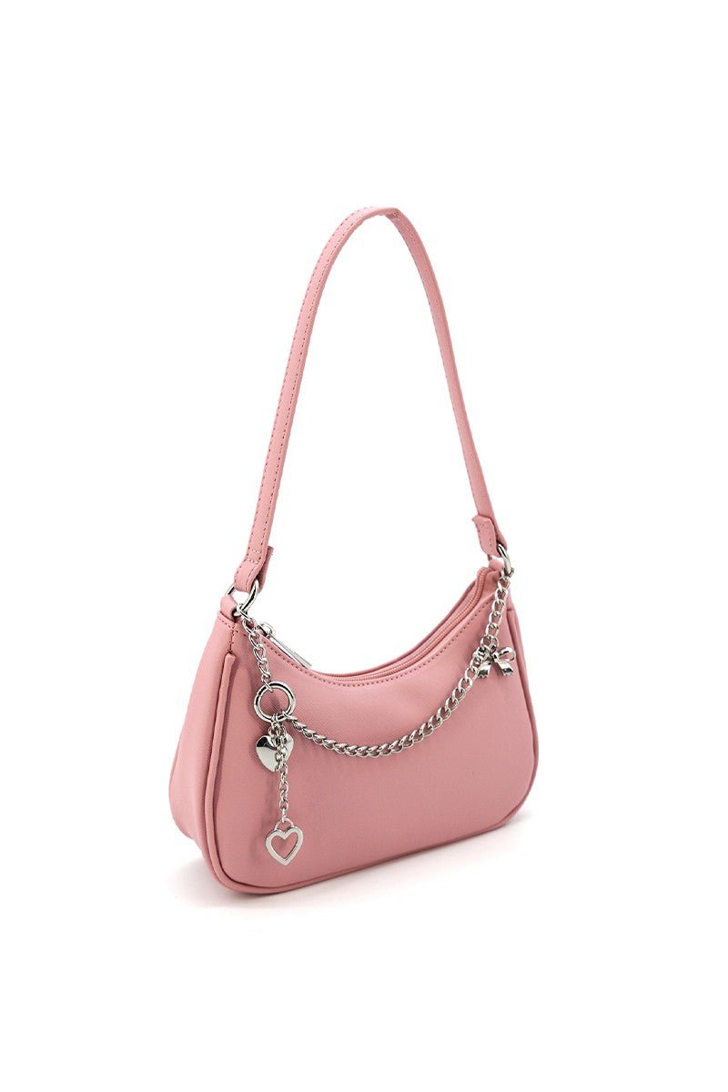 The Belle Charmed Mini Vegan Leather Shoulder Bag - Blaire Shops