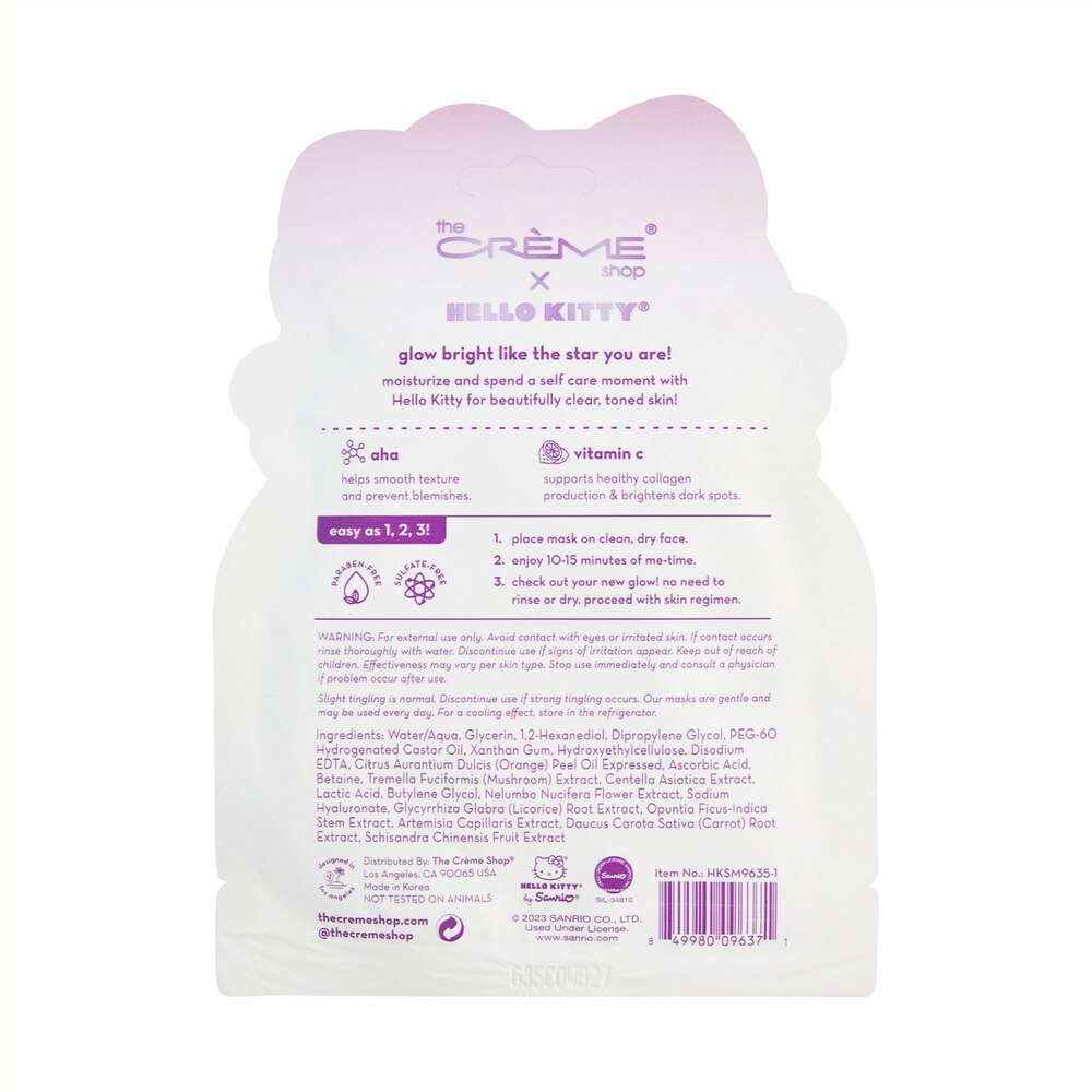 The Crème Shop® x Hello Kitty® Clear Cutie! Printed Essence Sheet Mask - Blaire Shops