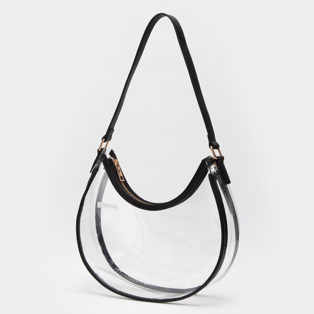 Transparent Shoulder Hobo Bag – Stadium and Concert Approved - Blaire Shops