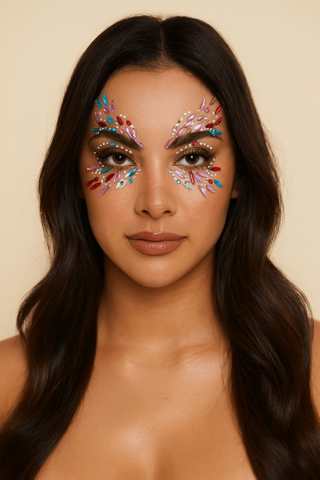 Vibrant Festival Eye Gem Face Stickers - Blaire Shops