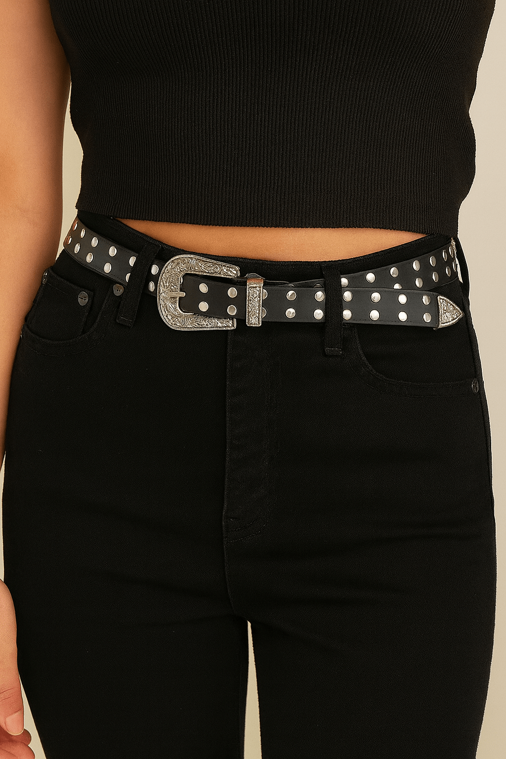 Western Antique Style Bandana Chain Belt - Blaire Shops