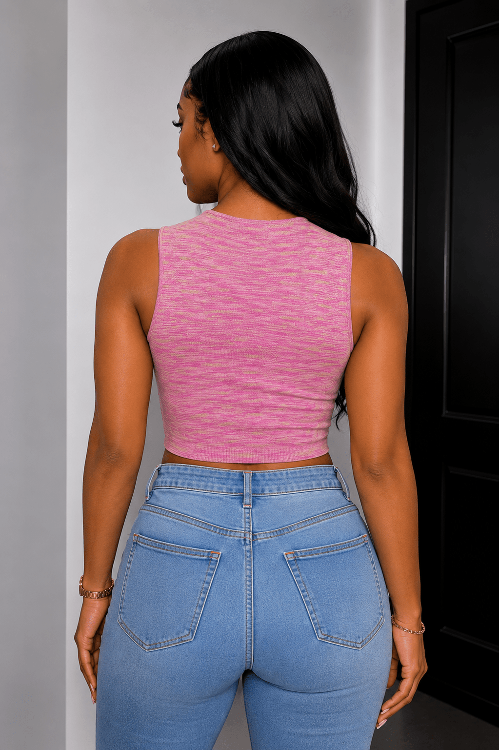 Women’s Crisscross Halter Keyhole Crop Top – Stretch Knit Tank - S Crop Top for women Vacation Outfits Birthday Dresses Going Out Looks