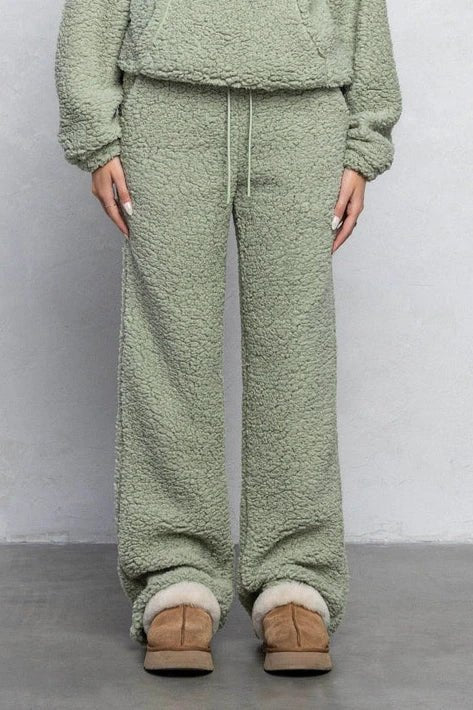 Women’s Teddy Half Zip Loungewear Top and Pant – Ultra Soft Luxury Pullover - Blaire Shops